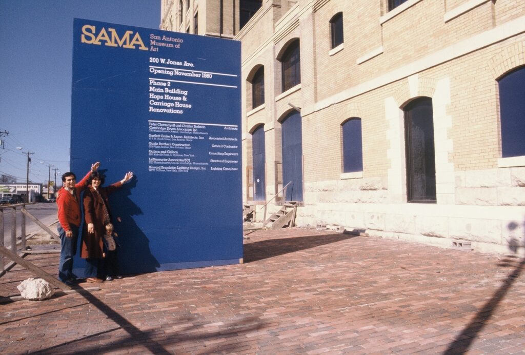 SA Museum of Art Front Sign w MAG TLG Chris Guido
