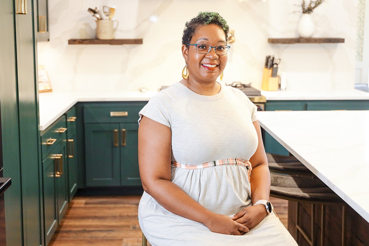 Cerissa in the kitchen