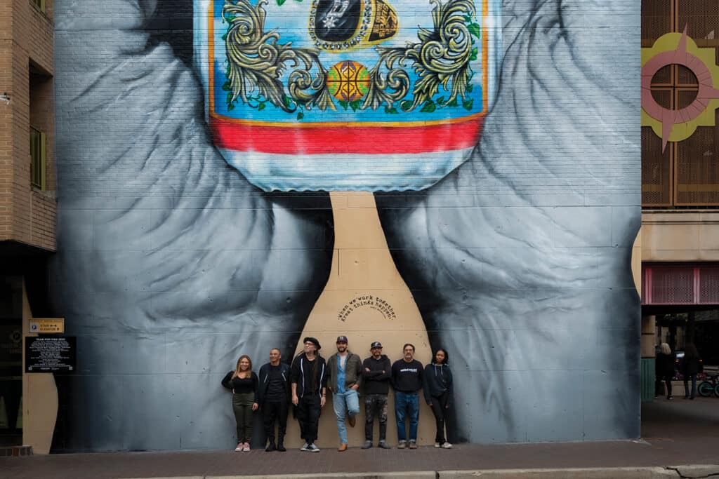 Mural with Artists