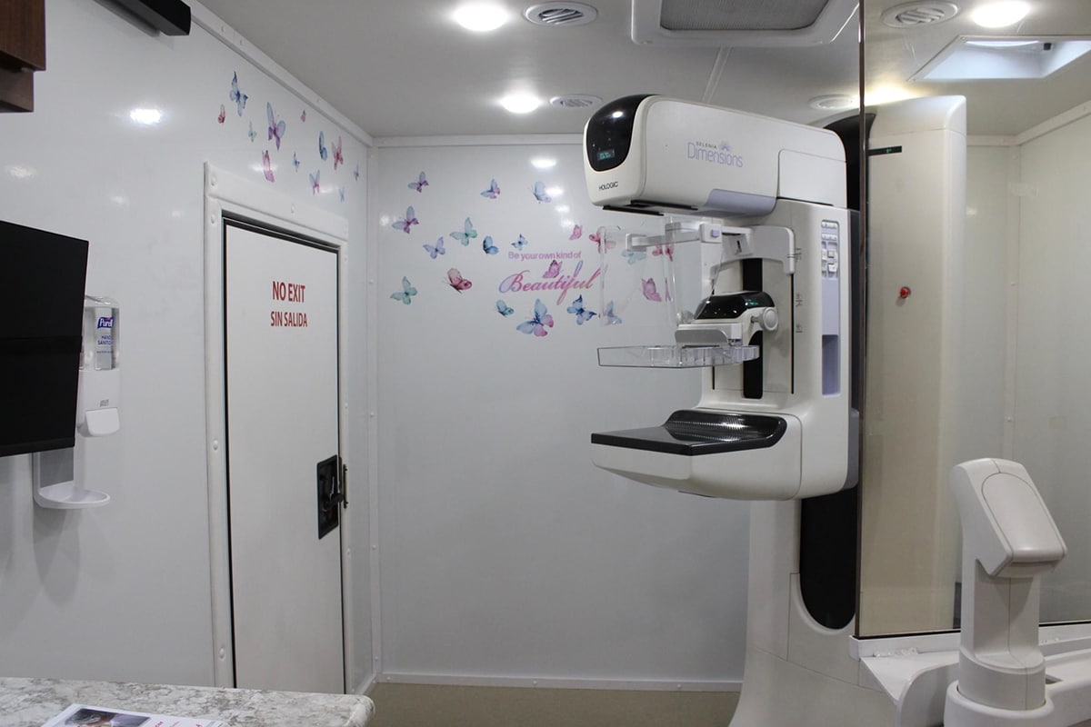 Mobile Mammography interior