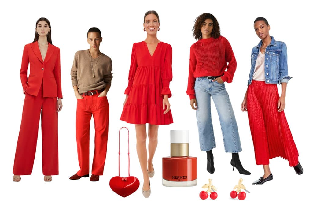 Warm Reds Fashion Layout