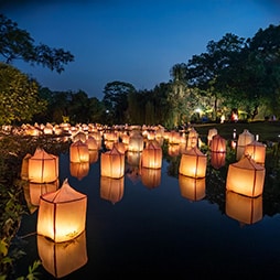 Water bag lanterns