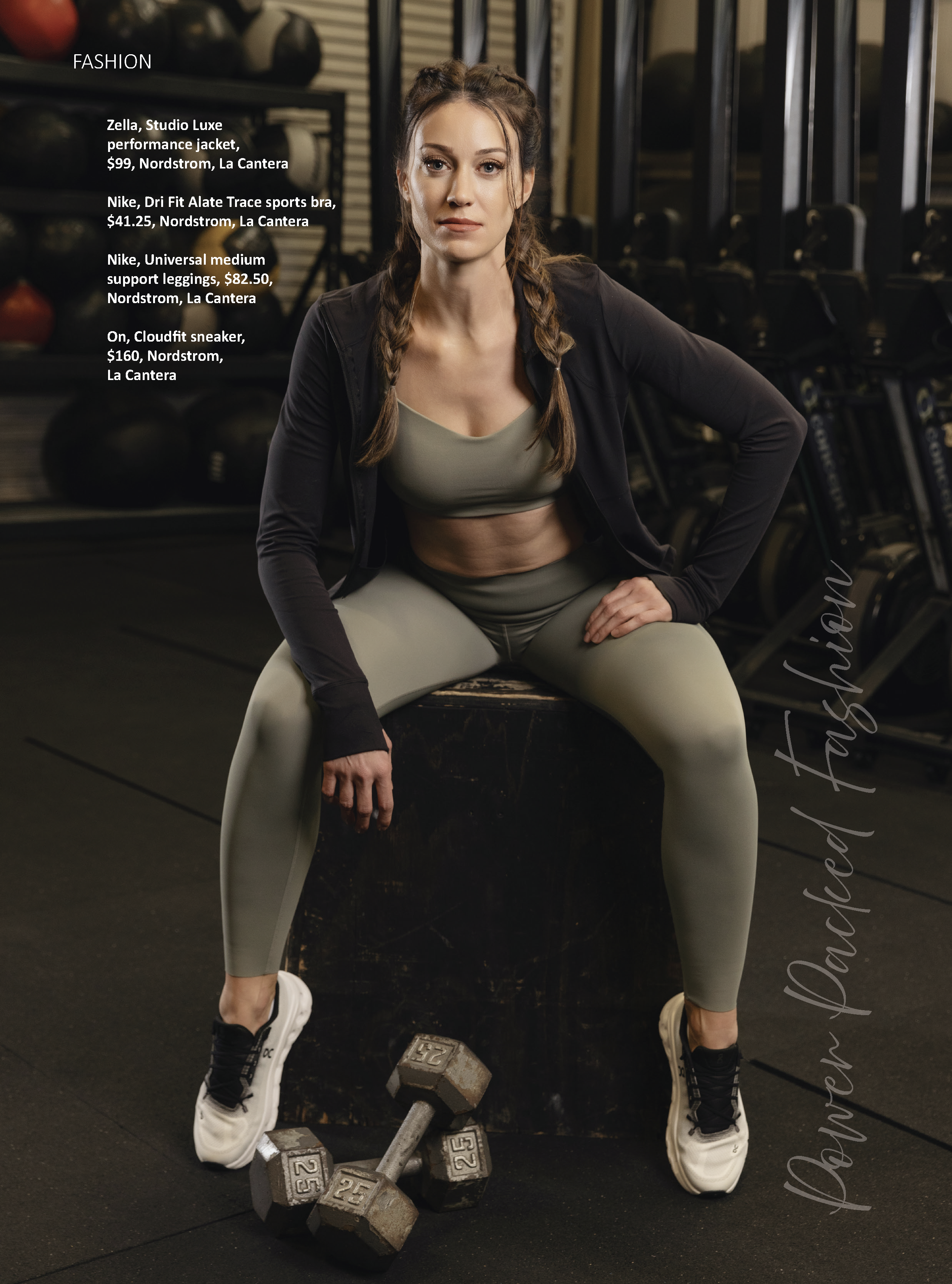 Fashion photo woman in green